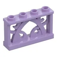 Fence Ornamented 1 x 4 x 2 with 4 Studs