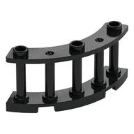 Fence Spindled 4 x 4 x 2 Quarter Round with 3 Studs