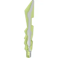 Weapon Sword with Jagged Edges and Marbled White Pattern