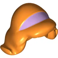 Hair Mid-Length Flipped Ends, Lavender Hair Band Print (Daphne)