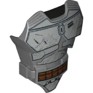 Large Figure Torso Cover with Raised Belt and Mandalorian Armor Print (Jango)