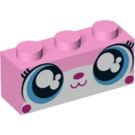 Brick 1 x 3 with Unikitty, Big Sparkly Eyes Print