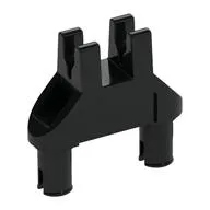 Technic Pin Double Triangle 1 x 3 with 2 Clips Not Completely Round Pin Holes