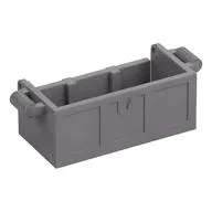 Treasure Chest Bottom with Rear Slots, No Groove