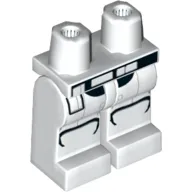 Hips and White Legs with Black and Gray Lines Armor print (Stormtrooper)