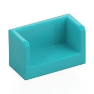 Panel 1 x 2 x 1 with Rounded Corners and 2 Sides