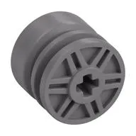 Wheel 18mm x 14mm with Axle Hole, Fake Bolts and Shallow Spokes