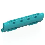 Technic Panel Curved 11 x 3 with 10 Pin Holes through Panel Surface