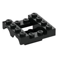 Vehicle Base 4 x 4 x 1 1/3 with Wheel Arches, 2 x 2 Recessed Center and Hole