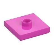 Plate Special 2 x 2 with Groove and Center Stud (Jumper)