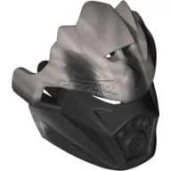 Large Figure Mask of Earth (Unity) with Marbled Flat Silver Pattern