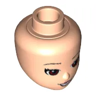Minidoll Head with Reddish Brown Eyes Print (Elves Sky Captain)