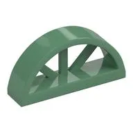 Window 1 x 4 x 1 2/3 with Spoked Rounded Top