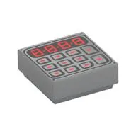 Tile 1 x 1 with Keypad Print