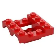 Vehicle Base 4 x 4 x 1 1/3 with Wheel Arches, 2 x 2 Recessed Center and Hole