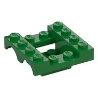 Vehicle Base 4 x 4 x 1 1/3 with Wheel Arches, 2 x 2 Recessed Center and Hole