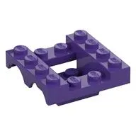 Vehicle Base 4 x 4 x 1 1/3 with Wheel Arches, 2 x 2 Recessed Center and Hole