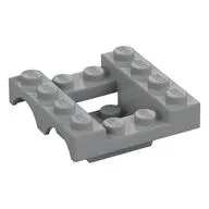 Vehicle Base 4 x 4 x 1 1/3 with Wheel Arches, 2 x 2 Recessed Center and Hole