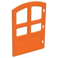 Duplo Door 1 x 4 x 4 with Four Panes, Different Size and Curved Top