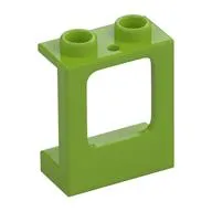 Window 1 x 2 x 2 Plane, Hollow Studs, Single Hole Top and Bottom for Glass