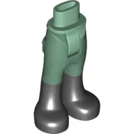 Minidoll Hips and Trousers with Back Pockets and Black Boots Print [Thick Hinge]