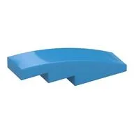 Slope Curved 4 x 1 No Studs [Stud Holder with Symmetric Ridges]