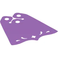 Neckwear Cape, Pointed Center at Bottom, 3 Top Holes, Swirl and Diamond Shape Holes [Plain]