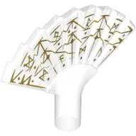 Equipment Hand Fan with Gold Markings Print