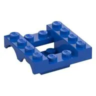 Vehicle Base 4 x 4 x 1 1/3 with Wheel Arches, 2 x 2 Recessed Center and Hole