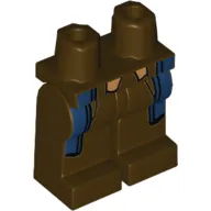 Hips and Dark Brown Legs with Dark Blue Coattails