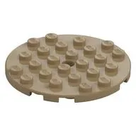 Plate Round 6 x 6 with Hole