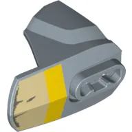 Large Figure Limb Cover, Size 4, Armor with Ball Joint Socket with Tan and Yellow Print