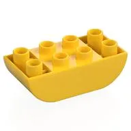 Duplo Brick 2 x 4 Curved Bottom