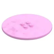 Plate Special Round 8 x 8 with 2 x 2 Center Studs with Groove