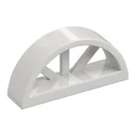 Window 1 x 4 x 1 2/3 with Spoked Rounded Top