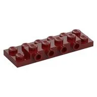 Plate Special 2 x 6 x 2/3 with 4 Studs on Side, 1 Support Wall on Bottom