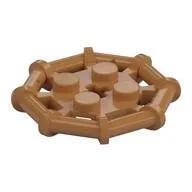 Plate Special 2 x 2 with Bar Frame Octagonal, Reinforced, Completely Round Studs