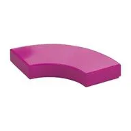 Tile 2 x 2 Curved, Macaroni