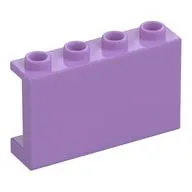 Panel 1 x 4 x 2 with Side Supports - Hollow Studs