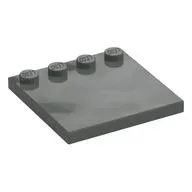 Plate Special 4 x 4 with Studs on One Edge [Plain]