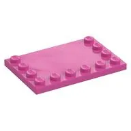 Plate Special 4 x 6 with Studs on 3 Edges