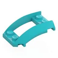 Wheel Arch, Curved Wedge 4 x 3 with 2 x 2 Opening and 4 Studs