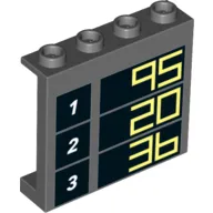 Panel 1 x 4 x 3 (Side support / hollow stud) with '1 95', '2 20' and '3 36' Print
