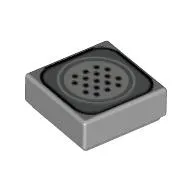 Tile 1 x 1 with Telephone Speaker Print