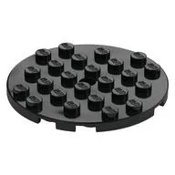 Plate Round 6 x 6 with Hole