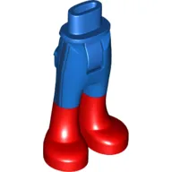 Minidoll Hips and Trousers with Back Pockets and Red Boots Print (Supergirl)