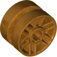 Wheel 14mm D. x 9.9mm with Centre Groove, Fake Bolts and 6 Spokes