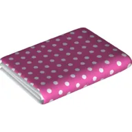 Duplo Blanket 5 x 6 with White Polka Dots Print
