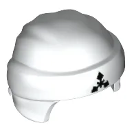 Head Wrap with Headband and Knot, White Pattern and Black Symbol Print