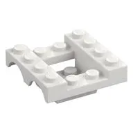 Vehicle Base 4 x 4 x 1 1/3 with Wheel Arches, 2 x 2 Recessed Center and Hole